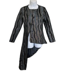 Blanc et Noir Asymmetrical Metallic Jacket - Size S